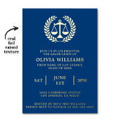 法科海軍はかりで測金ゴールド大学院パーティー 箔招待状