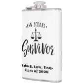 法科生パーソナライズされた生者卒業 フラスク (左)