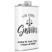 法科生パーソナライズされた生者卒業 フラスク (右)