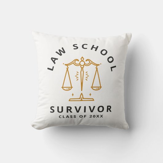 法科生存者学おもしろい科 クッション (正面)