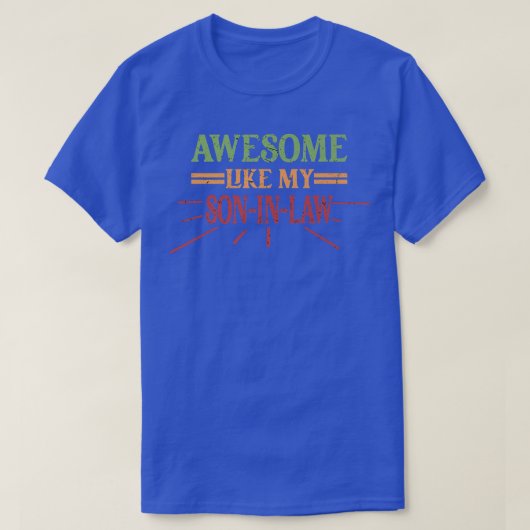 法素晴らし律上の息子のようにおもしろいパパ母 Tシャツ (デザイン正面)