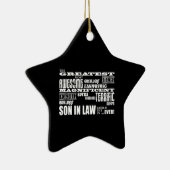 法素晴らし最高のの誕生日と結婚式のパーティーの息子 セラミックオーナメント (右)