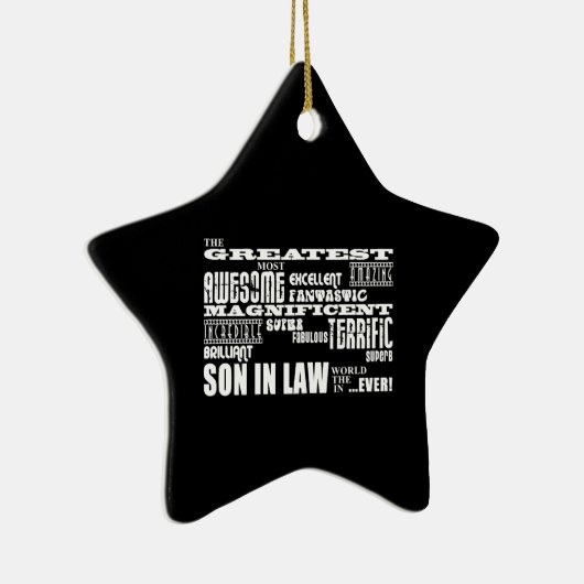 法素晴らし最高のの誕生日と結婚式のパーティーの息子 セラミックオーナメント (右)