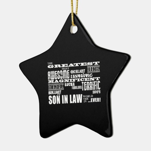 法素晴らし最高のの誕生日と結婚式のパーティーの息子 セラミックオーナメント (左)