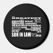 法素晴らし最高のの誕生日と結婚式のパーティーの息子 マグネット (正面)