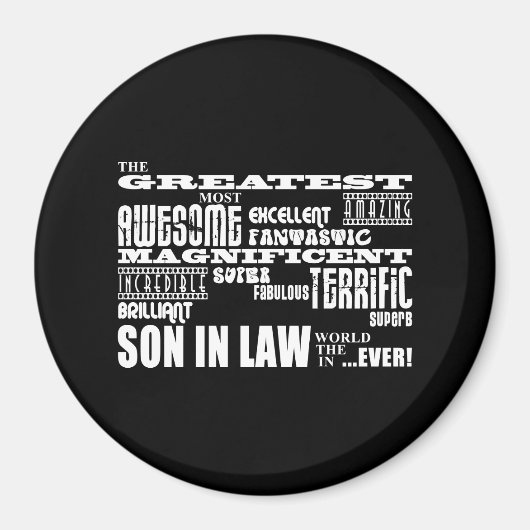 法素晴らし最高のの誕生日と結婚式のパーティーの息子 マグネット (正面)