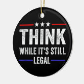 法考え律中 セラミックオーナメント (左)