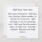 法華経曼荼羅釈迦如来 招待状 (裏面)