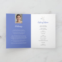 法要のお葬式の鳩ブルーバラ写真