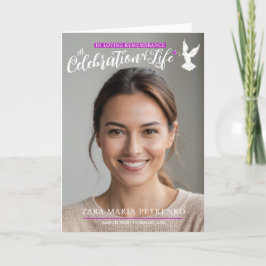 法要のお葬式は紫色のピンクの写真を鳩 プログラム