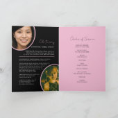 法要のお葬式オーバルフォトピンクブラック プログラム (内部)