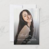 法要の葬儀写真お祝いの生活 サンキューカード (正面)