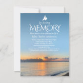 法要サンライズビーチ葬儀招待状 招待状 (正面)