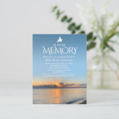 法要サンライズビーチ葬儀招待状 招待状 (スタンド正面)