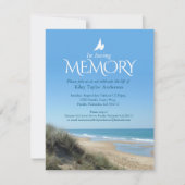 法要ビーチ葬儀招待状 招待状 (正面)