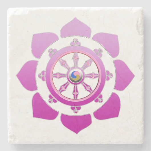 法輪 ストーンコースター (正面)