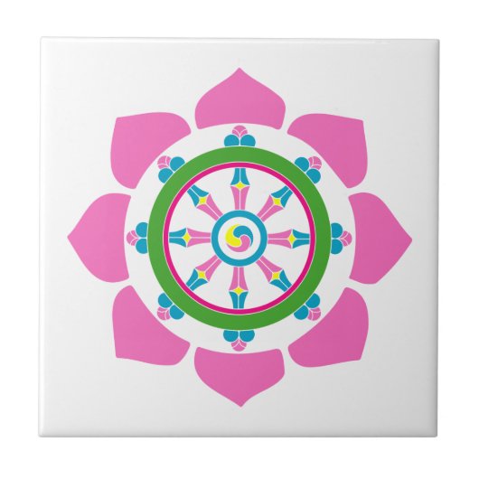 法輪 タイル (正面)