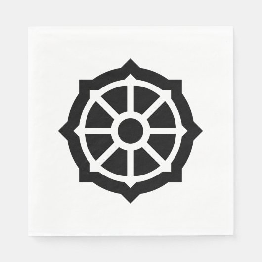 法輪（仏教、ヒンデュシム） スタンダードランチョンナプキン (正面)