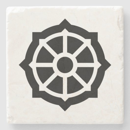 法輪(仏教、ヒンデュシム) ストーンコースター (正面)
