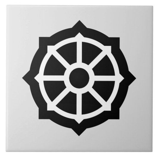 法輪（仏教、ヒンデュシム） タイル (正面)