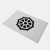 法輪(仏教、ヒンデュシム) ドアマット (アングル)