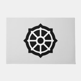 法輪（仏教、ヒンデュシム） ドアマット