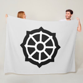 法輪（仏教、ヒンデュシム） フリースブランケット