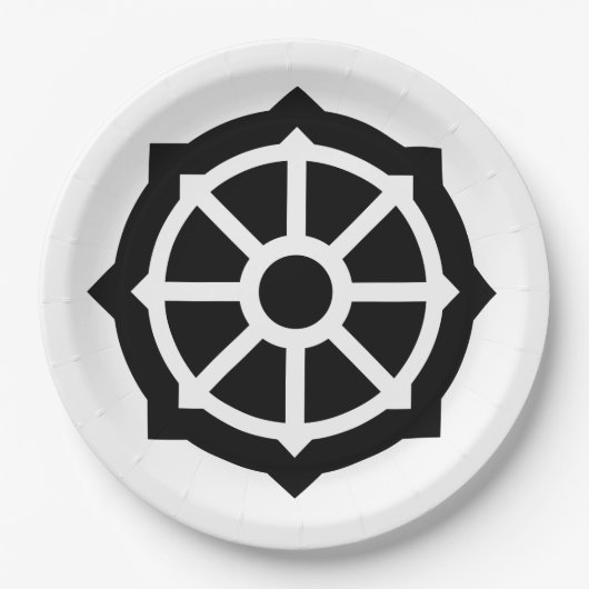法輪（仏教、ヒンデュシム） ペーパープレート (正面)