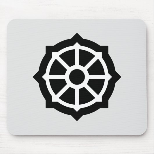 法輪（仏教、ヒンデュシム） マウスパッド (正面)