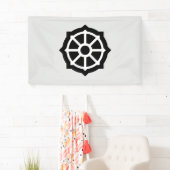 法輪（仏教、ヒンデュシム） 横断幕 (インサイチュ)