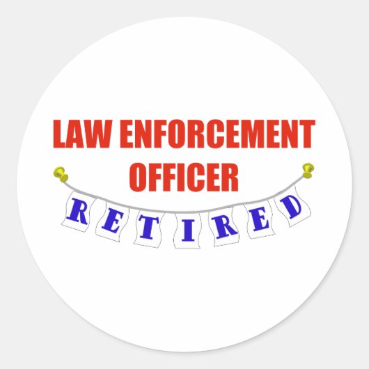 法退職した執行 ラウンドシール (正面)