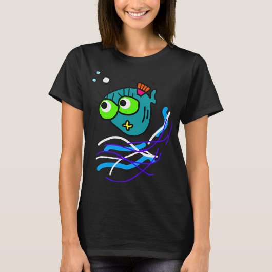 泡が大好きな魚、ロベルト Tシャツ (正面)