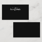 泡が食べ泳いで泳ぐ人 エンクロージャーカード (正面/裏面)