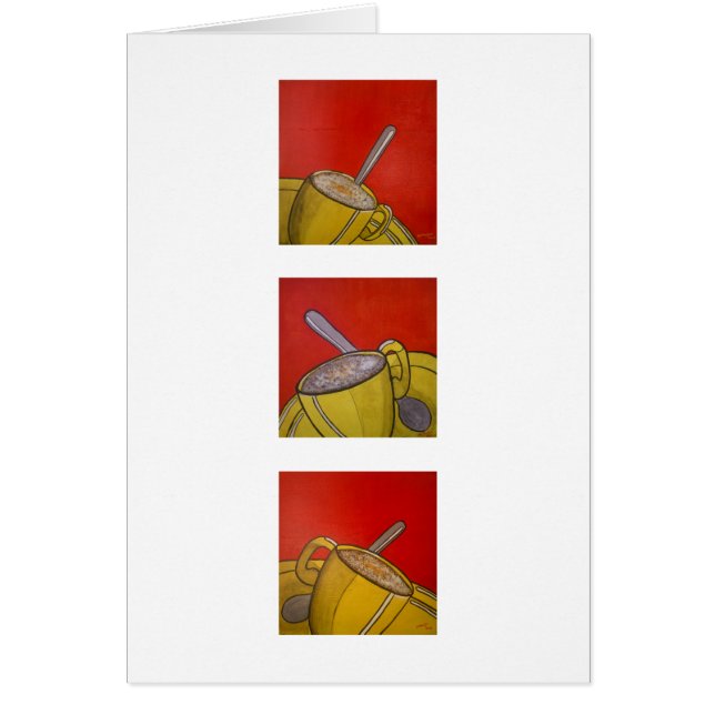 泡だらけのコーヒーカード(シリーズ) (正面)