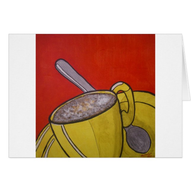 泡だらけのコーヒー (正面横)