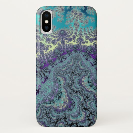 泡だらけの海のビーチはフラクタルパターンを振ります Case-Mate iPhoneケース (裏面)