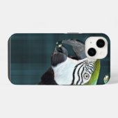 泡とコンゴウインコ  iPhoneケース (裏面横)