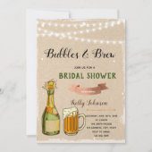 泡とシャワーテーマの招待 招待状 (正面)