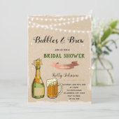 泡とシャワーテーマの招待 招待状 (スタンド正面)