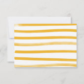 泡とビールベビーシャワーサンキューカード 出欠カード (裏面)