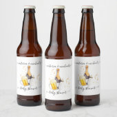 泡とビール赤ちゃんシャワー ビールラベル (ボトル)