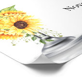 泡と散策ひまわりシャワーへようこそ ポスター (角)