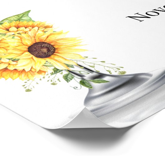 泡と散策ひまわりシャワーへようこそ ポスター (角)