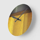 泡と泡のビールマグ ラウンド壁時計 (傾斜)