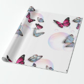泡と蝶 ラッピングペーパー (アンロールド)