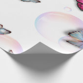 泡と蝶 ラッピングペーパー (角)