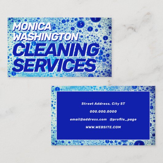 泡のテクスチフェイクャ 名刺 (正面/裏面)