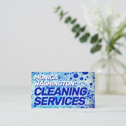 泡のテクスチフェイクャ  名刺 (スタンド正面)