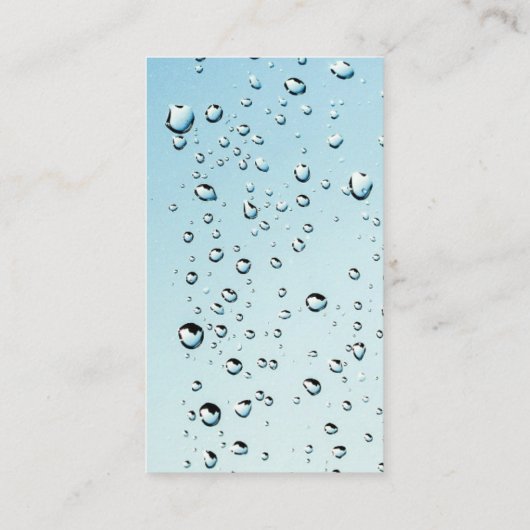 泡の付いた水 名刺 (裏面)