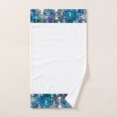 泡の小さな泡バスタオオルセットアクアブルー バスタオルセット (ハンドタオル)